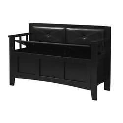 Linon Home Decor Black Wood Bench