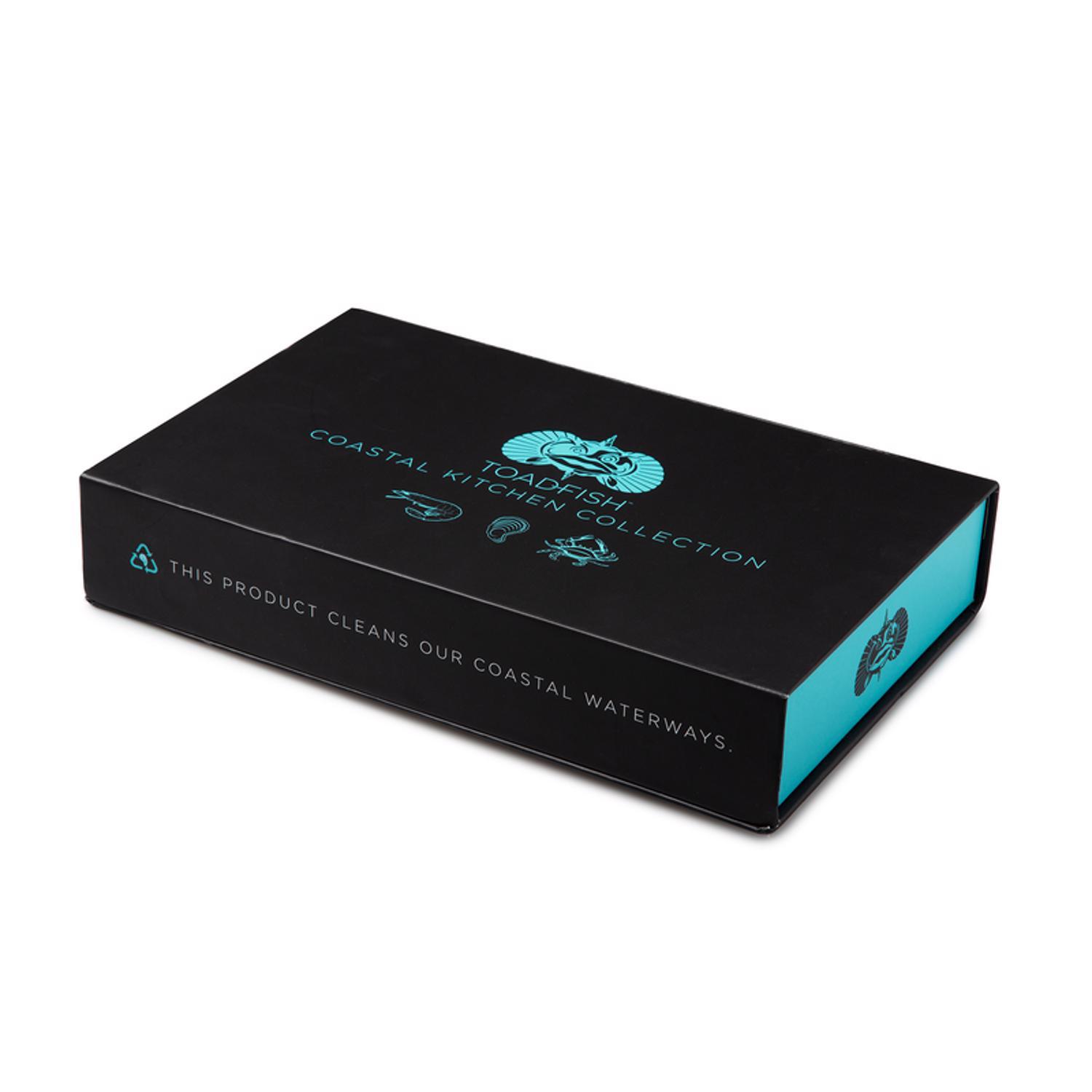 Toadfish Silver/Teal Plastic/Stainless Steel Seafood Prep Tool Set Sansujyuku sansujyuku.com