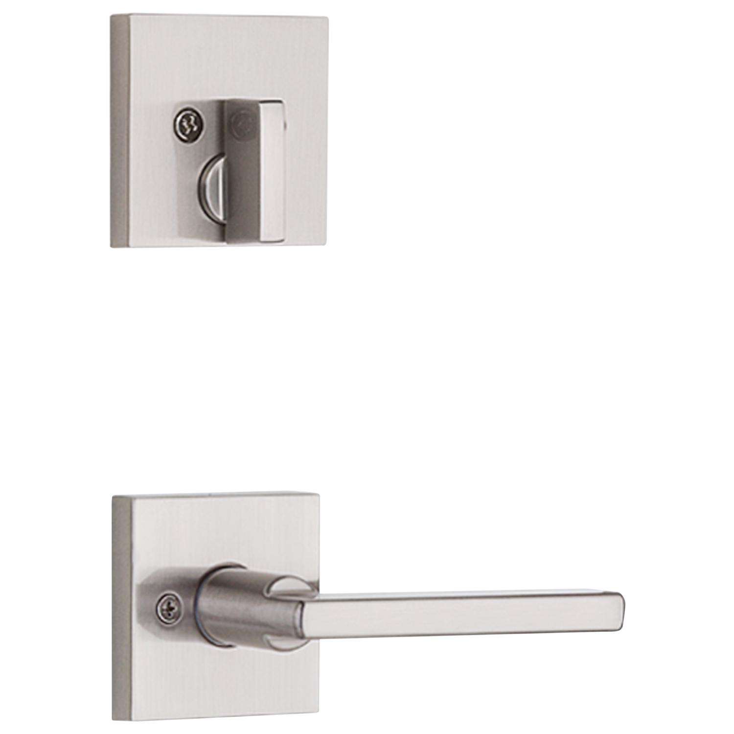 Kwikset Vancouver Satin Nickel Entry Handleset 1-3/4 in. - Ace Hardware