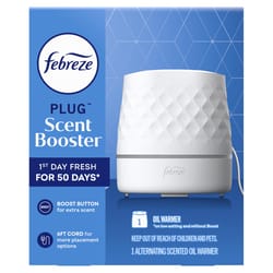 Febreze Plug Scent Booster Fresh Scent Air Freshener Oil Warmer Solid 1 pk