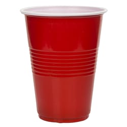 True Rojo Red Plastic Disposable Drinkware 16 oz