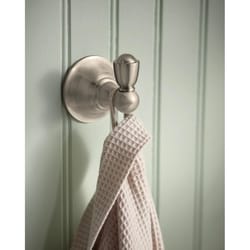 Moen Sage 2.8 in. H X 2.6 in. W X 2.38 in. L Brushed Nickel Robe Hook