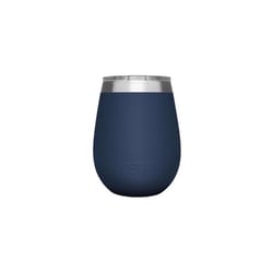 YETI Rambler 10 oz Navy BPA Free Wine Tumbler with MagSlider Lid