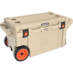 Pelican Elite Tan 80 qt Roller Cooler