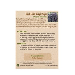 Lake Valley Seed Basil Seeds