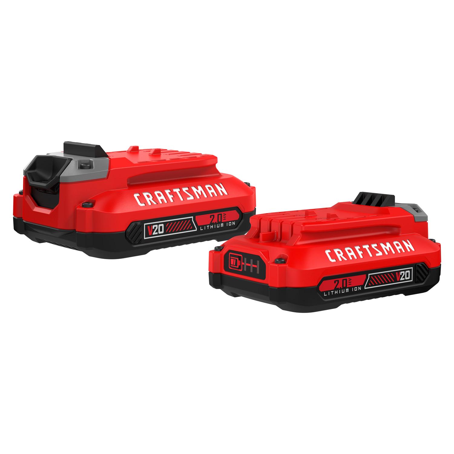 Craftsman 20V MAX 20 volt 2 Ah Lithium-Ion Battery, 1pk