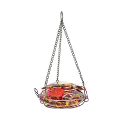 Nature's Way Garden Hummingbird 18 oz Glass/Metal Molten Nectar Bird Feeder 3 ports
