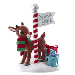 Kurt S. Adler Rudolph at the North Pole Table Decor 6.5 in.