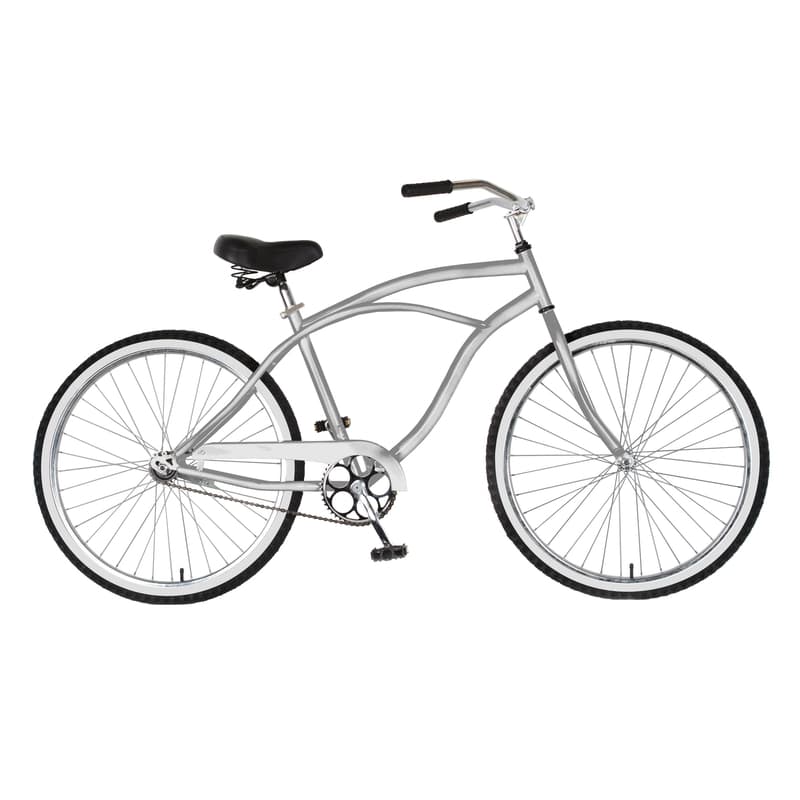 Cycle Force Men 26 in. D Cruiser Bicycle Silver Sansujyuku sansujyuku.com
