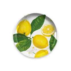 TarHong Multicolored Melamine Lemon Fresh Salad Plate 8.5 in. D 1 pc