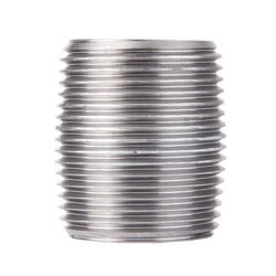 STZ Industries 2-1/2 in. MIP each X 2-1/2 in. D MIP in. Galvanized Steel 2-1/2 in. L Close Nipple