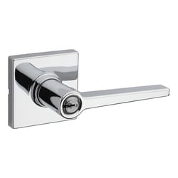 Kwikset Safe Lock Daylon Polished Chrome Entry Lever 1-3/4 in.