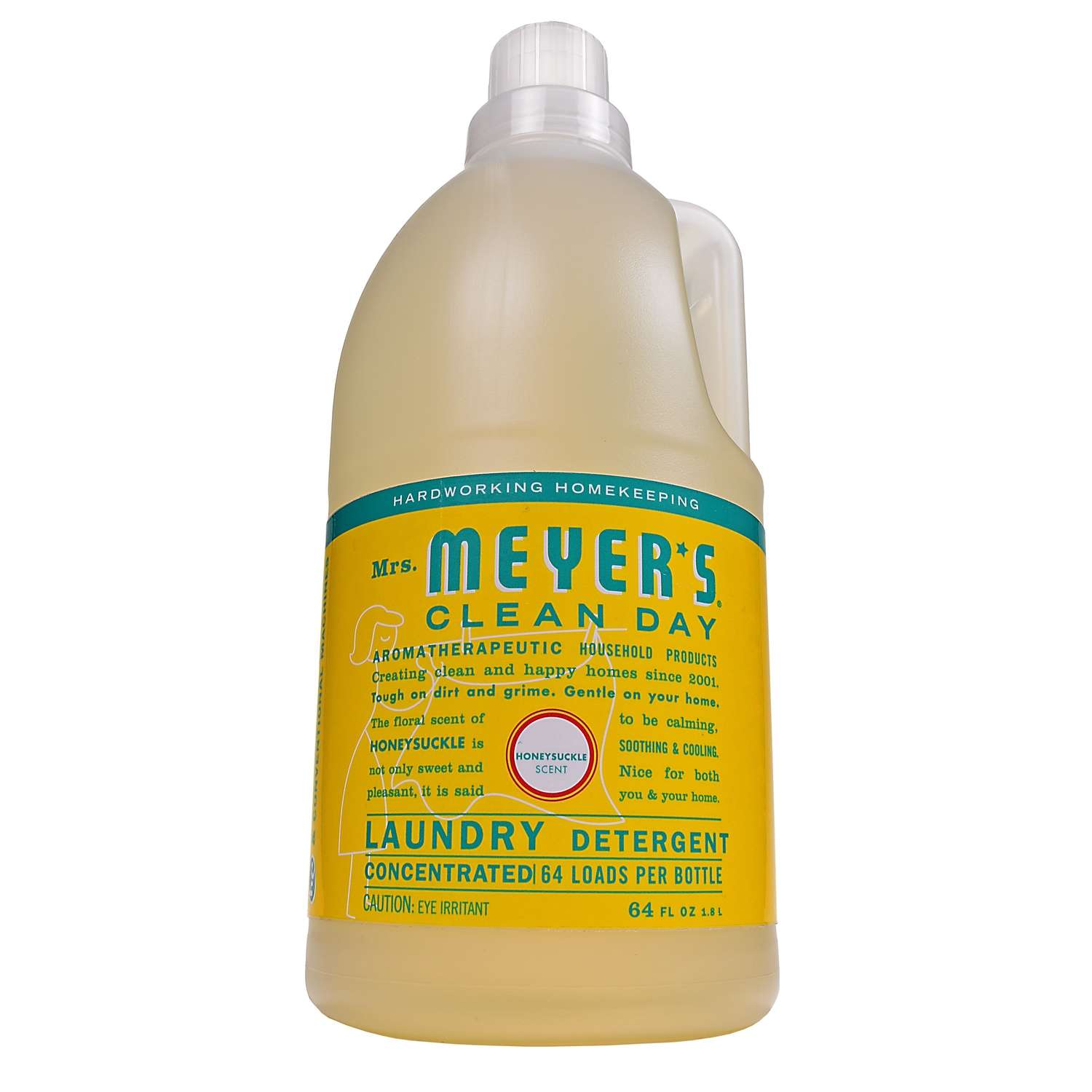 Mrs. Meyer's Clean Day Honeysuckle Scent Laundry Detergent Liquid 64 oz