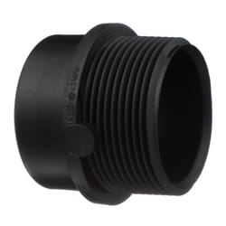Charlotte Pipe 1-1/2 in. MPT X 1-1/2 in. D Hub ABS Adapter