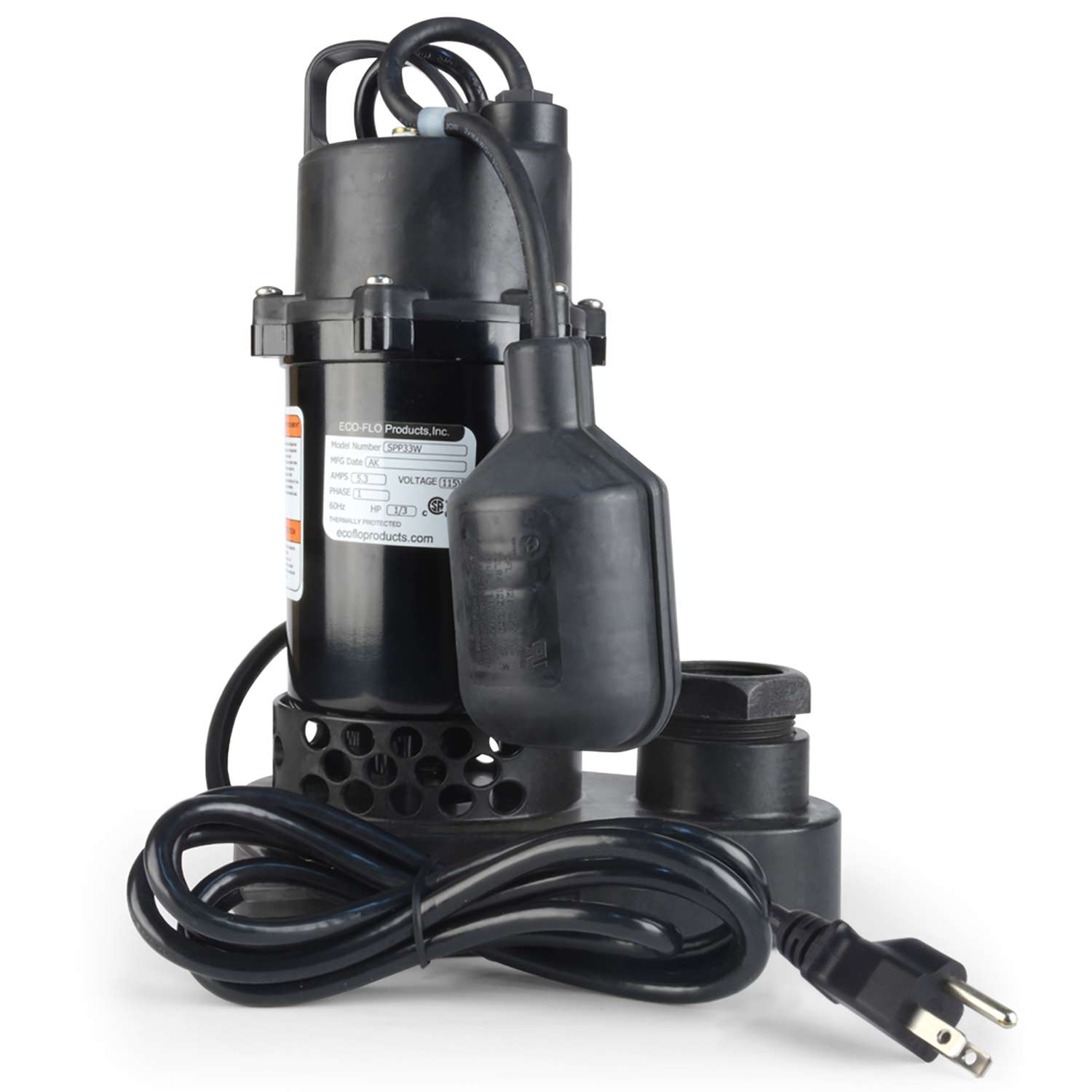 ECOFLO 1/3 hp 3600 gph Aluminum Submersible Sump Pump Ace Hardware
