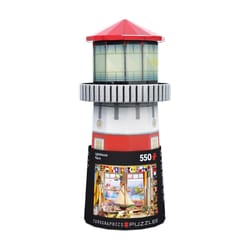 Eurographics Lighthouse Collectible Tin With Jigsaw Puzzle Multicolored 550 pc