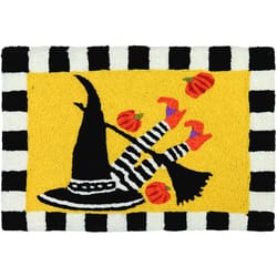 Jellybean Wicked Witch 20 in. W X 30 in. L Multi-Color pattern Polyester Accent Rug