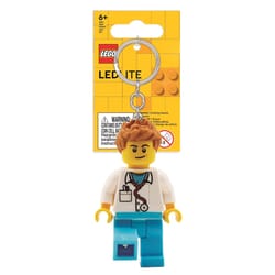 LEGO Classic Plastic Multicolored Male Doctor Keychain w/LED Light