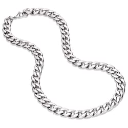 Montana Silversmiths Men's Large Cuban Link Chain Silver Necklace