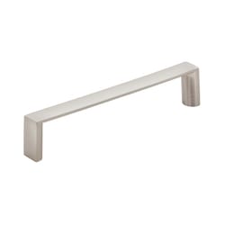 Amerock Contemporary Square Cabinet Pull 3-3/4 in. Satin Nickel Silver 6 pk