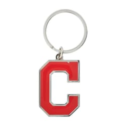 HILLMAN MLB Tempered Steel Silver Split Ring Keychain