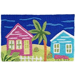 Jellybean 20 in. W X 30 in. L Multi-Color Tropics Polyester Accent Rug