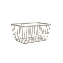 Spectrum Ashley 11.5 in. L X 8.5 in. W X 5.5 in. H Silver Storage Basket