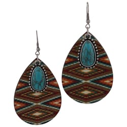 Montana Silversmiths Women's Southwest Style Teardrop Multicolored Earrings