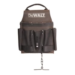DeWalt 8 pocket Leather Electrician's Pouch Brown