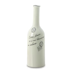 Accent Plus 17 in. H X 5.25 in. W X 5.25 in. L Every Flower Porcelain Decorative Bottle