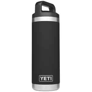 YETI  Rambler  Black  Stainless Steel  Insulated Bottle  BPA Free 18 oz. 