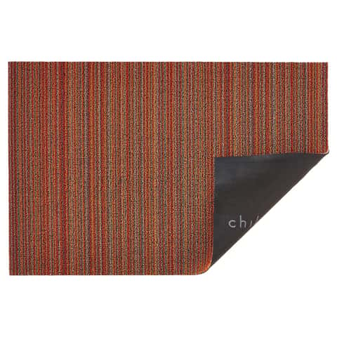 NEW Chilewich Skinny Stripe Indoor/Outdoor Doormat Orange