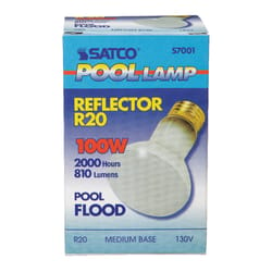Satco 100 W R20 Floodlight Incandescent Bulb E26 (Medium) Soft White 1 pk