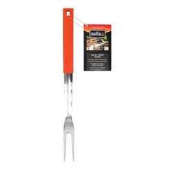 Mr. Bar-B-Q Stainless Steel Orange/Silver Grilling ForK 1 pk