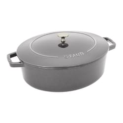 Staub Cast Iron Dutch Oven 6 qt Gray