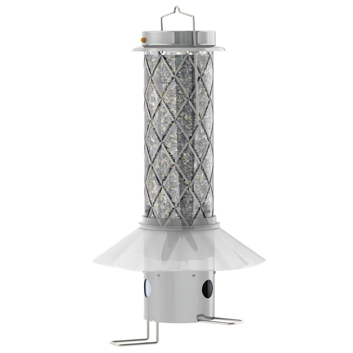 Perky Pet Wild Bird 3 Lb Plastic Metal Tube Bird Feeder 2 Ports