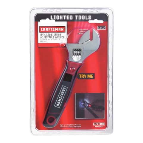 Craftsman 9 in. Metric and SAE Adjustable Wrench 9 in. L 1 pc