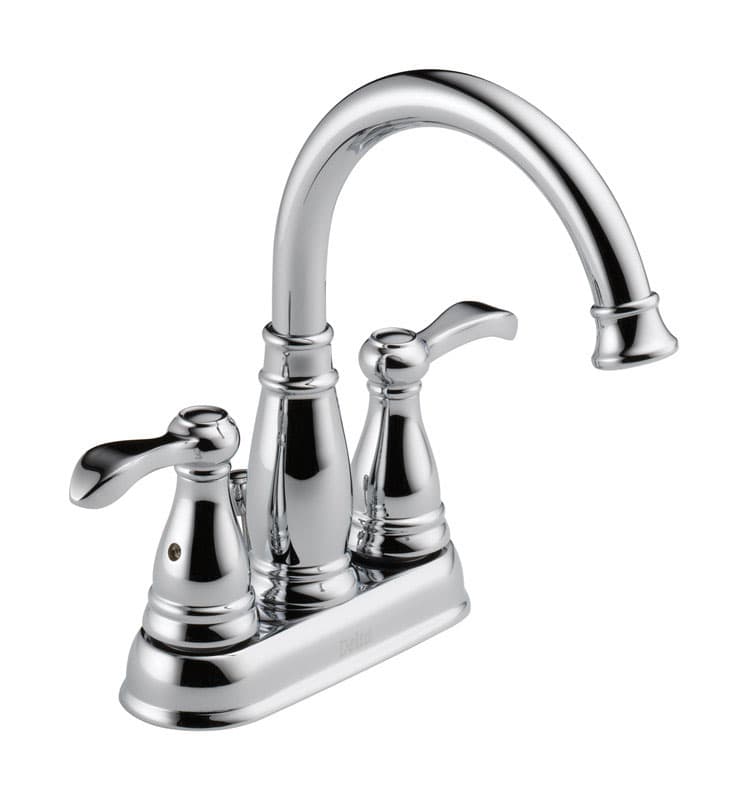 Delta® 25984LF-ECO Porter 2-Handle Centerset Lavatory Faucet, Chrome, 4"