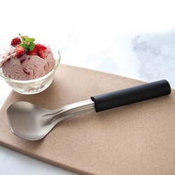 Rada Cutlery Black/Silver Nickel Stainless Steel Ice Cream Scoop
