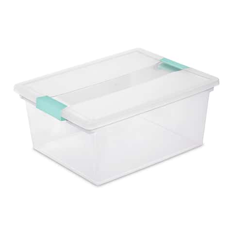 Sterilite 2.4 cu ft Assorted Clip Storage Box 6.25 in. H X 11 in. W X 14  in. D Stackable - Ace Hardware