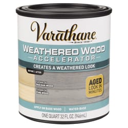Varathane  Semi-Transparent  Gray  Water-Based  Weathered Wood Accelerator  1 qt. 