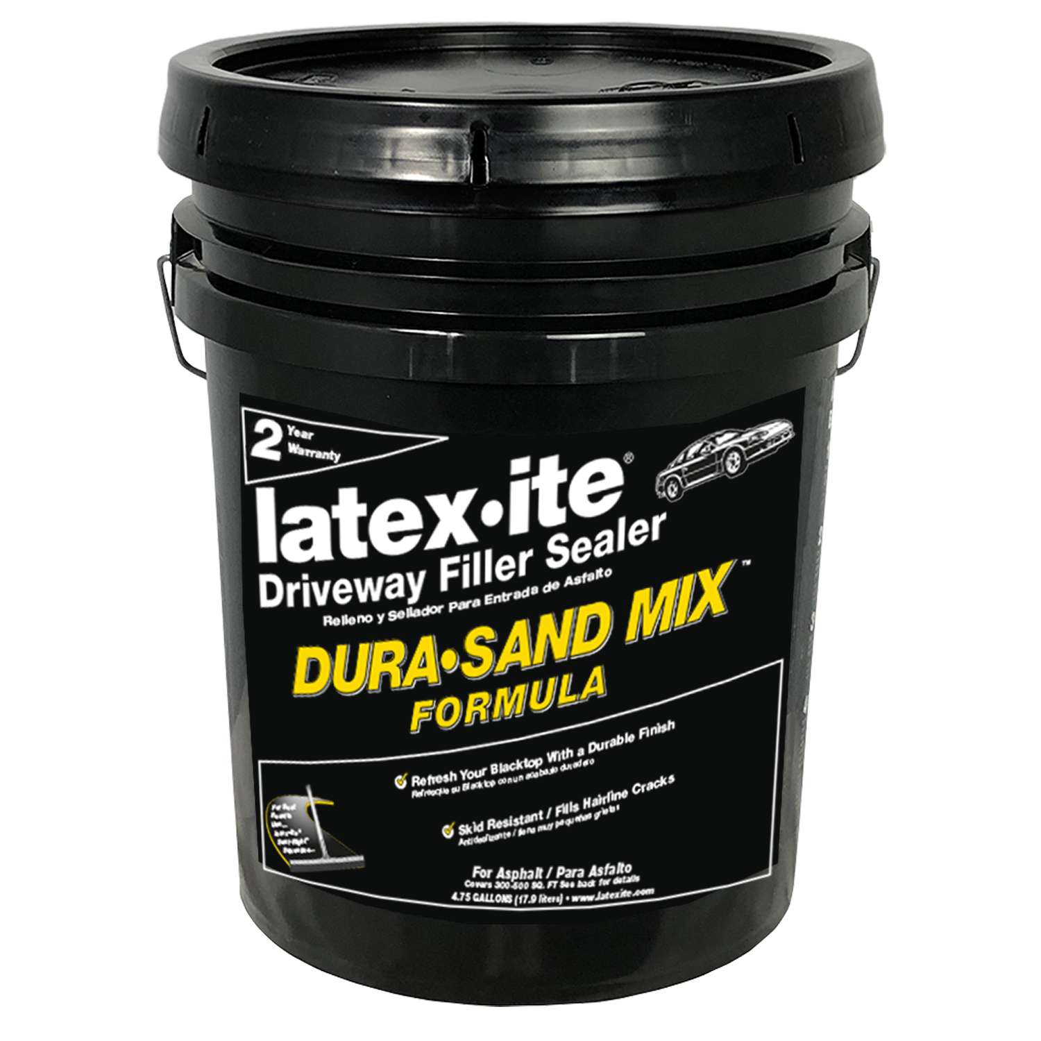 LatexIte Black Asphalt Driveway Filler and Sealer 4.75 gal Ace Hardware
