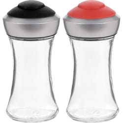Trudeau Assorted Glass/Silicone Salt and Pepper Shaker 3 oz