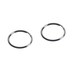 Hillman 1 in. D Metal Silver Split Rings Carabiner Key Ring Hillman 1 in. D Metal Silver Split Rings Carabiner Key Ring
