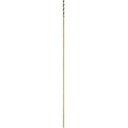 DeWalt Black & Gold 1/8 in. X 12 in. L High Speed Steel Split Point Aircraft Drill Bit Straight Shan