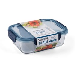 Progressive SnapLock 6.1 cups Blue/Clear Food Container and Lid 1 pk