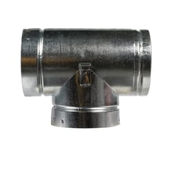 Selkirk 6 in. X 6 in. X 6 in. Aluminum/Galvanized Steel Stove Pipe TeeTee CapFlow TeeChimney Pipe Te