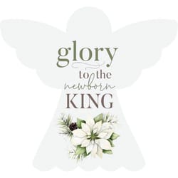 P. Graham Dunn Multicolored Glory to the Newborn King Sign 3.25 in.