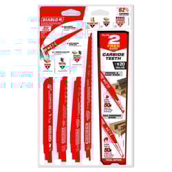 Diablo Bi-Metal Nail Embedded Wood and Metal Demolition Reciprocating Saw Blade Set 20 pc