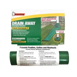 Frost King Drain Away 0.1 in. H X 7.5 in. W X 96 in. L Green Plastic K Downspout Extension